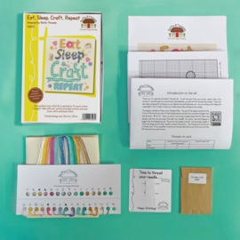 Borduurpakket - Eat, Sleep, Craft, Repeat - Bothy Threads