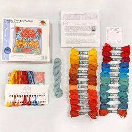 Petit Point borduurpakket April Mawhinney - Caustic Chrysanthemum - Bothy Threads