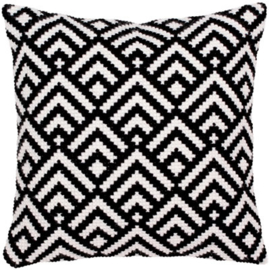 5276 KUSSEN BORDUURPAKKET BLACK-AND-WHITE - COLLECTION D'ART