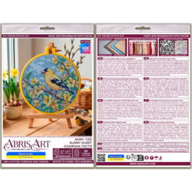 AHM-100 Borduurpakket ABRIS ART - Sunny guest - Zonnige Gast