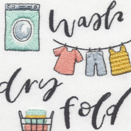 Wash, Dry, Fold, Repeat - Dimensions (USA) vrij borduren