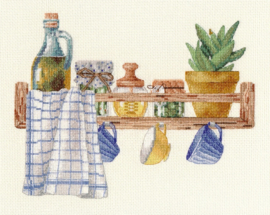 1637  Borduurpakket - Kitchen composition - 1 - OVEN