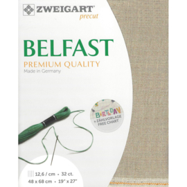 Belfast 32ct (48 x 68 cm) - Zweigart - 100% Linnen - Raw - 53