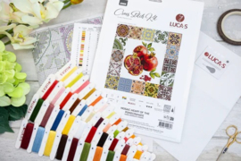 B7058 Borduurpakket Luca-S - Mosaic Heart of the Pomegranate - Mozaiek Hart van de Granaatappel