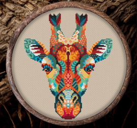 Borduurpakket Mandala Giraf - 206 - Awesome Pattern Studio
