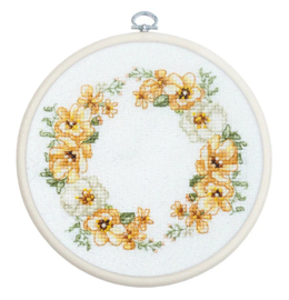 BC110 Borduurpakket Luca-S - Floral Rhythm - Bloemen Ritme - met ring