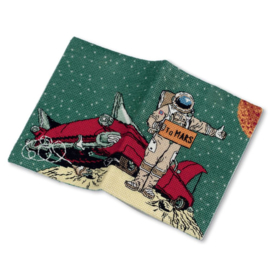 7394 Borduurpakket Paspoort Cover - To Mars - Panna