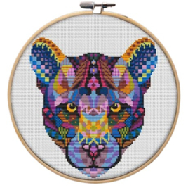 Borduurpakket Mandala Panter - 243 - Awesome Pattern Studio