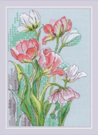 2354 Borduurpakket Graceful Tulips - RIOLIS