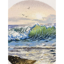 1753  Borduurpakket - A warm sunset - OVEN