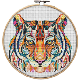 Borduurpakket Mandala Tijger - 225 - Awesome Pattern Studio