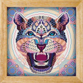 Diamond painting MANDALA Dieren LUIPAARD