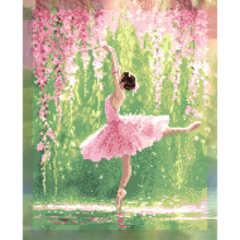 DP427 - Canvas op houten frame - Ballerina - 40 x 50 cm