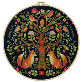 AH-298 Borduurpakket ABRIS ART - Tree of Forest Tales - Boom van de Bosverhalen