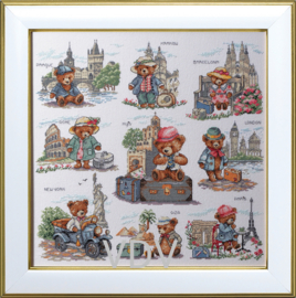 302 - Borduurpakket VDV - The Journey. The Wish map - De reis. Waar naartoe?