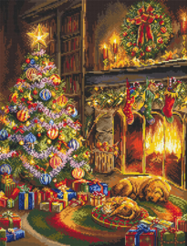 Borduurpakket LETI 8106 - Christmas Eve - Kerstavond