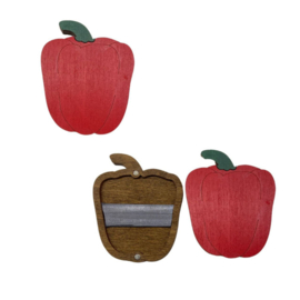 Houten Naaldendoosje Paprika