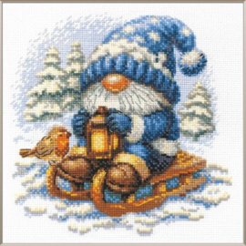 A1045 - Borduurpakket Snowy Gnome - Aine
