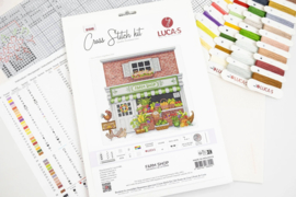 B1448 Borduurpakket Luca-S - Farm Shop - Boerderij Winkel