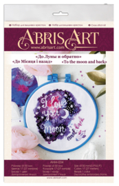 AHM-034 Borduurpakket ABRIS ART - To the Moon - Tot de maan en terug
