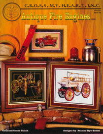 BORDUURPATROON ANTIQUE FIRE ENGINES - CROSS MY HEART