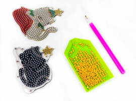 481-487 Merry Meows - DIY Hanging Acrylic Charm Chains Kit (Kit of 6)