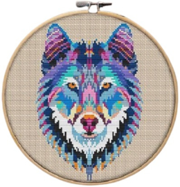 Borduurpakket Mandala Wolf - 209 - Awesome Pattern Studio
