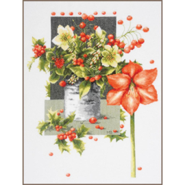 Marjolein Bastin - Holly Jolly Amaryllis - (aida)