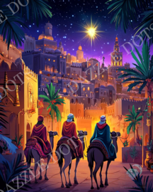LDS 7013 Three Kings - Diamond Painting - Letistitch (35.6 x 44.7)