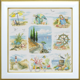 318 - Borduurpakket VDV - Cerulean Dream - Een Hemelsblauwe Droom