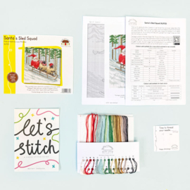 Borduurpakket Lucy Pittaway - Santa's Sled Squad - Bothy Threads