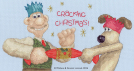 Borduurpakket Wallace & Gromit - Cracking Christmas! - Bothy Threads