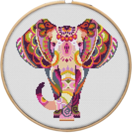 Borduurpakket Mandala Olifant - 111 - Awesome Pattern Studio