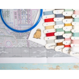 Borduurpakket LETI 9983 - London Winter - Londense Winter - Leti Stitch