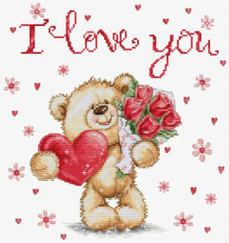 B1421 Borduurpakket Luca-S - I Love You - Ik hou van jou