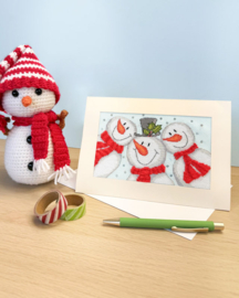 Borduurpakket Julie Oldham - Snowman Selfie - Bothy Threads