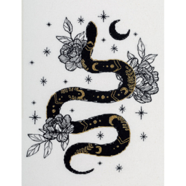 Borduurpakket Black Gold Snake - PANNA