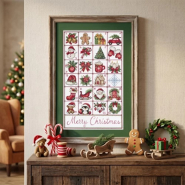 AH-324 Borduurpakket ABRIS ART -  Christmas Advent - Kerstadvent