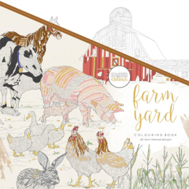 KLEURBOEK KAISER COLOURING BOOK - FARM YARD - 40 boerderij thema ontwerpen