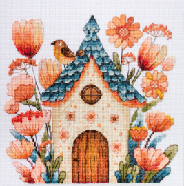 AH-254 Borduurpakket ABRIS ART - Sing for us, Little Bird - Zing voor ons, klein vogeltje