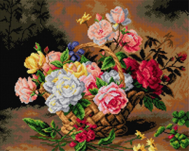 2234 - Mand met Rozen - ORCHIDEA 40 x 50 (STRAMIEN)