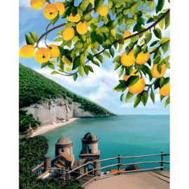 DP - Canvas op houten frame - SORRENTO LEMONS - 40 x 50 cm