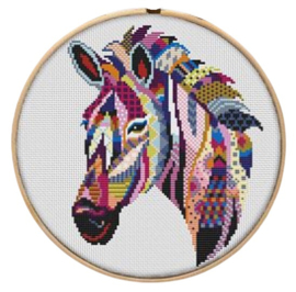 Borduurpakket Mandala Zebra - 273 - Awesome Pattern Studio
