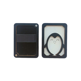 Houten Naaldendoosje Pinguin