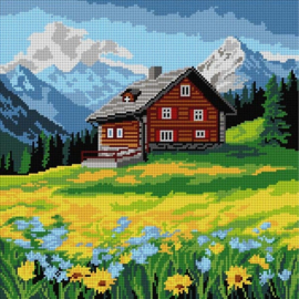 3599 - Mountain Landscape 40x40 cm (STRAMIEN)