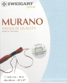 Murano 32ct 503 (48 x 68 cm) - Zweigart - Lichtblauw