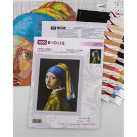 2373 Borduurpakket Girl with a Pearl Earring after J. Vermeer's Painting - RIOLIS