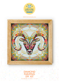 Diamond painting MANDALA Dieren STEENBOK