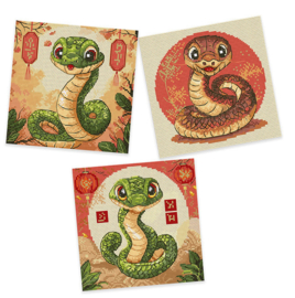 Borduurpakket LETI 9926 - Snakes - Slangen