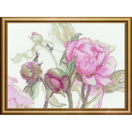 A1009 - Borduurpakket Peonies - Delight - Aine